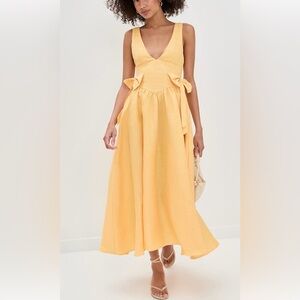 NWT VRG Girl Daphne Linen Midi Dress
